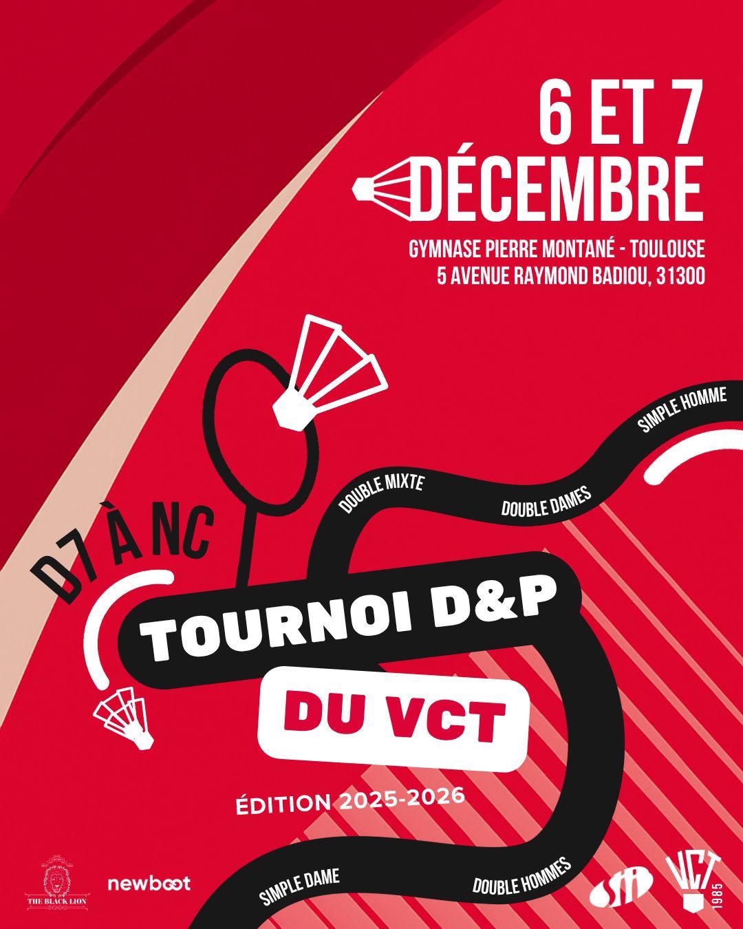 Tournoi D et P du VCT édition 2025-2026